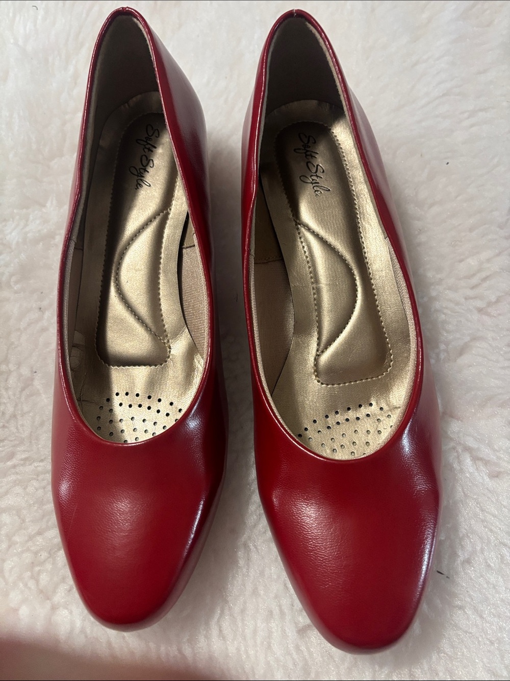 Soft Style Red Women's Classic Pump Heels